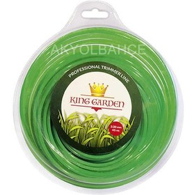 Resim King Garden Tırpan Misinası Ot Çim Kesme İpi 3.30mm - 45m 