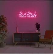 Resim Twins Led Bad Bitch Yazılı Neon Tabela Pembe Model:model:30283366 Pembe 