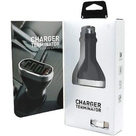 Resim Ldnio Qc 3.0 4 Portlu 6.6A Araç Şarjı Iphone Şarj Kablo 1M 