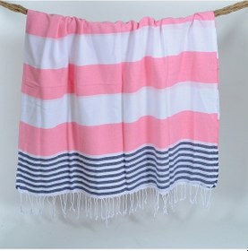 Resim Marin Peştemal (Pembe) %100 Pamuk 90*180 Banyo-Plaj Havlusu 