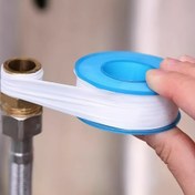 Resim PTFE Vida Mühürleme Bandı - Yağsız, Beyaz ve Mavi Su Borusu Sızdırmazlık Bandı, Bağlantıları Takmak ve Sızıntı Önleme için İdeal, Manuel Uygulama | Kullanıcı Dostu Bant | Dayanıklı Sızdırmazlık Bandı 