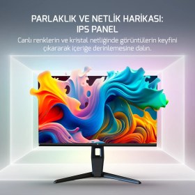 Resim GamePower Royal T20 27″ RGB 180Hz 0.5Ms 2K QHD Flat IPS Pivot 2xUsb 3.0 HDR400 FreeSync, Gsync Gaming Monitör (Sıfır Ölü Piksel Garantili) 