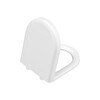 Resim Vitra Zentrum Round 121-003-909 Universal Üstten Sıkmalı Yavaş Kapanır Beyaz Klozet Kapağı 