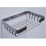 Resim Banyo Monza Kare Tel Sabunluk 304 Paslanmaz Mat Krom 