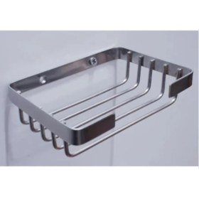 Resim Banyo Monza Kare Tel Sabunluk 304 Paslanmaz Mat Krom 