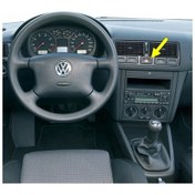 Resim VW Bora 1999-2005 Dörtlü Flaşör Düğmesi İkaz Tuşu 1J0953235J 