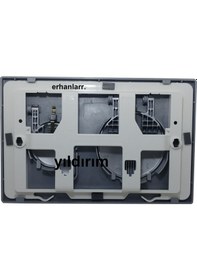 Resim Eca Serel Gömme Rezervuar Düğmesi Butonu Tam Set Yuvarlak Model 