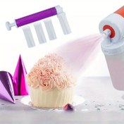 Resim 1 takım, Pasta Airbrush Pasta Süsleme Araçları, Pasta Süsleme Malzemeleri Tatlı Mutfak Fırın Aksesuarları Hamur İşleri Aracı Sprey Tabancası 
