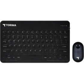 Resim Torima Tmk-08 Siyah Kablosuz Bluetooth Klavye Mouse Seti 