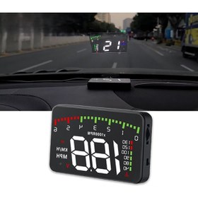 Resim WiderMarkt Araç Head Up Display – Cam Yansıtmalı Dijital Hız Göstergesi, RPM, Hararet, Voltaj, KM/H 
