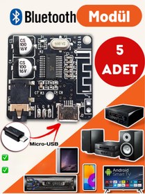 Resim MP3 (5 adet) VHM-314 Micro USB Bluetooth Kablosuz Ses Modül Amfi Müzik Çalma Kartı DC 5V Lityum Pil 