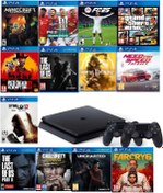 Resim Sony Ps4 1 Tb Slim Kasa 13 Oyunlu Ürün 2 Adet V2 Kol (11.00V) 12 Ay Garanti 