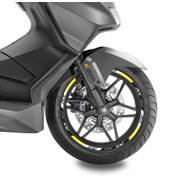 Resim Pcx Deeb Sport Reflektif Jant Şeridi Sarı Beyaz Gri 