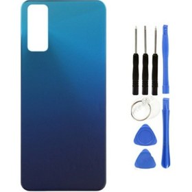 Resim Vivo Y20i Uyumlu Arka Pil Kapağı Mavi + Tamir Seti Çok Renkli 
