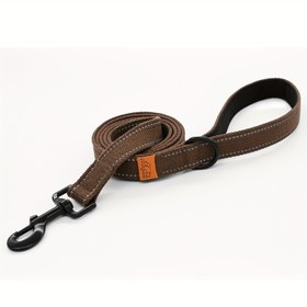 Resim 1pc Lynxking 6-Foot Yansıtıcı Köpek Tasma, Dayanıklı Poliamid Naylon Evcil Hayvan Tether ile Yumuşak Padded Kulaklık, Geliştirilmiş Dikiş, Küçük, Orta, Büyük Köpekler için 360° Dönebilen Metal Kancası - Batarya Gerekmez 