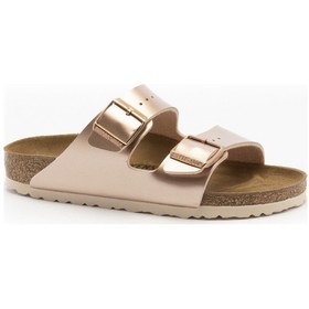 Resim Terlik Kadın 1012478 Arizona Birkenstock Bf Electrıc Metallıc Copper Null Bakır 