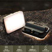 Resim Taşınabilir LED Kamp Lambası, 5000mAh Pil, 850 Lümen Parlaklık, 6 Aydınlatma Modu, USB Şarjlı Süper Parlak LED Işık, Kart Boyutlu LED Işık, IP54 Su ve Toz Geçirmez, Tüm Dış Aktiviteler, Kamp, Yürüyüş İçin 
