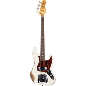Resim Fender 9235000858 Custom Shop 1961 Jazz Bass Heavy Relic Bas Gitar (aged Olympic White - Gülağacı Klavye) | Custom Shop Serisi 60'lar Dönemi Özellikleri Ve Gerçekçi Eskitilmiş Heavy Relic Görünüm 