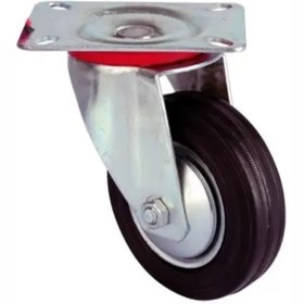 Resim Epilons Servis Tekeri - Tablalı Siyah Döner - Çap 100 Mm 