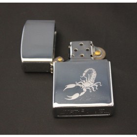 Resim Akrep Görselli Burç Çakmak Benzinli Metal 