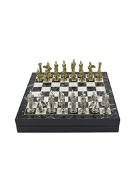 Resim Gifthome Büyük Boy Metal Pegasus Satranç Tk. Parlak Ve Mermer Des 