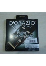 Resim D'orazio İtalyan Klasik Gitar Tel Seti Siyah Misinalı 