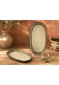 Resim 6'lı Cortado Spiral Gourmet Oval Plate 15 8.5 Cm 95 Cc Kahvaltı/meze/sos Çok renkli 