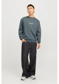 Resim Jack & Jones Erkek Sweat 12241694 Koyu Gri Koyu Gri 