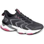 Resim Jump 29907 Kadın Sneaker Spor Ayakkabı Siyah / Fuşe Siyah - Fuşya 
