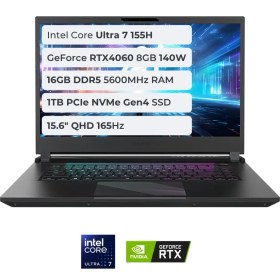 Resim Gigabyte Aorus 15 BKG-13TR754SH Ultra 7 155H 16GB 1tb SSD 8gb RTX4060 140W 15.6 Qhd 165Hz Windows 11 