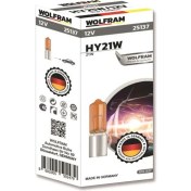 Resim CRN Wolfram 25137 12V Ampül H21 21 Walt Sarı Civali Mercekli 2 Adet 