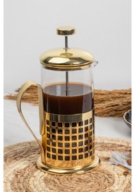 Resim Glass In Love French Press - 600 ML Altın 