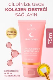 Resim Pastelya Soyulabilir Kolajen Jel Yüz Maskesi 75 ml - Cam Gibi Parlak Cilt Maskesi 