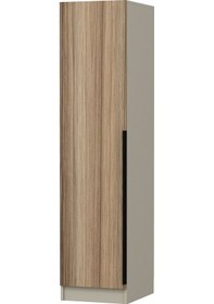 Resim Minar Kale 1 Kapaklı Dolap Plus 210cm - Kumtaşı/dore - Askılıklı Çok Renkli 