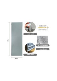 Resim Bysay Taşınır Katlanır Şezlong Minderi Kamp Minderi 5 Cm Gri 