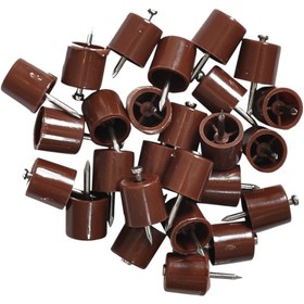 Resim X-Perk Raf Pimi Plastik Çivili 50 Adet Kahve 