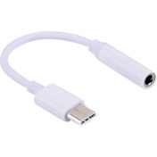 Resim Ally Mobile Type-c 3.5mm Kulaklık Dönüştürücü Aparat Aux Çevirici Adeptör - Beyaz 