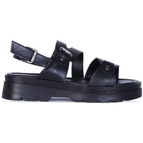 Resim Ayakcenter Z1 Zorde Kadın Düz Sandalet Siyah 