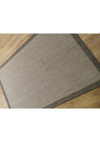 Resim Çam Halı Sisal 9313 Gri / Beyaz Bordürlü Jüt Sisal Kilim - 100x300 