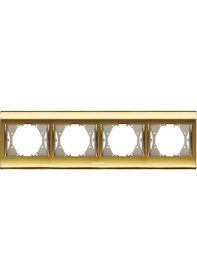 Resim Viko Panasonic Thea Gold Dore Dörtlü Çerçeve 