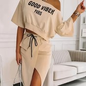 Resim Her mevsim için zamansız ve çok yönlü moda yeni iki parçalı takım 