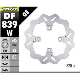 Resim Ducati Multistrada 1200 Arka Fren Diski 245 Mm 2010-2014 Galfer Dalgalı Sabit Çelik Disk 
