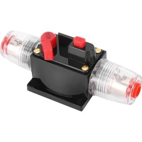 Resim Creatorally Araba Kamyon Ses Amplifikatörü Sıfırlama Devre Kesici Sigorta Tutucu Araba Aksesuarı Dc 12-24V40A (Yurt Dışından) 