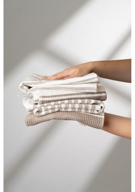 Resim Soley İzay %100 Pamuk Mutfak Havlu Seti Renkli 