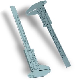 Resim ARMONİKONYA Microblading Ve Kalıcı Makyaj Ölçüm Cetveli Kumpas Gri Plastik 