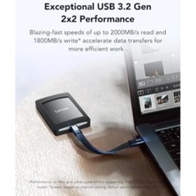 Resim Lexar SL500M Harici Ssd, Creator Için 2tb Mıknatıs Setli, Prores 4K Videoyu Destekler, Taşınabilir SSD USB 3.2 Gen 2x2, 2000 Mb/s'ye Kadar Okuma, iPhone 15 16 Serisi/mac/ps5/xbox/dizüstü/pc ile Uyumlu 