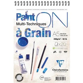 Resim Claırefontaıne Paınt-on A Graın A5 CM Çizim Blok 200 GR 20 YP 