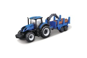 Resim Maisto Mini Work Machines Traktör ve Römork Set 05 Dayanıklı Oyuncak Araçlar 3+ Yaş İçin 