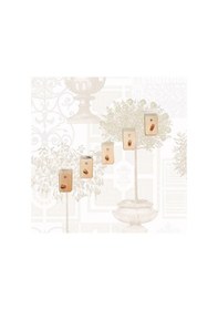 Resim Doğal Ahşap Tekli Askılık Çok Amaçlı Dolap Duvar Askısı (5Li Set)-Altın 