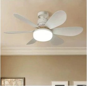 Resim Helios E27 Duy Uyumlu 30W Led Aydınlatmalı 5 Pervaneli Tavan Vantilatörü - Pratik ve Şık Serinletici 